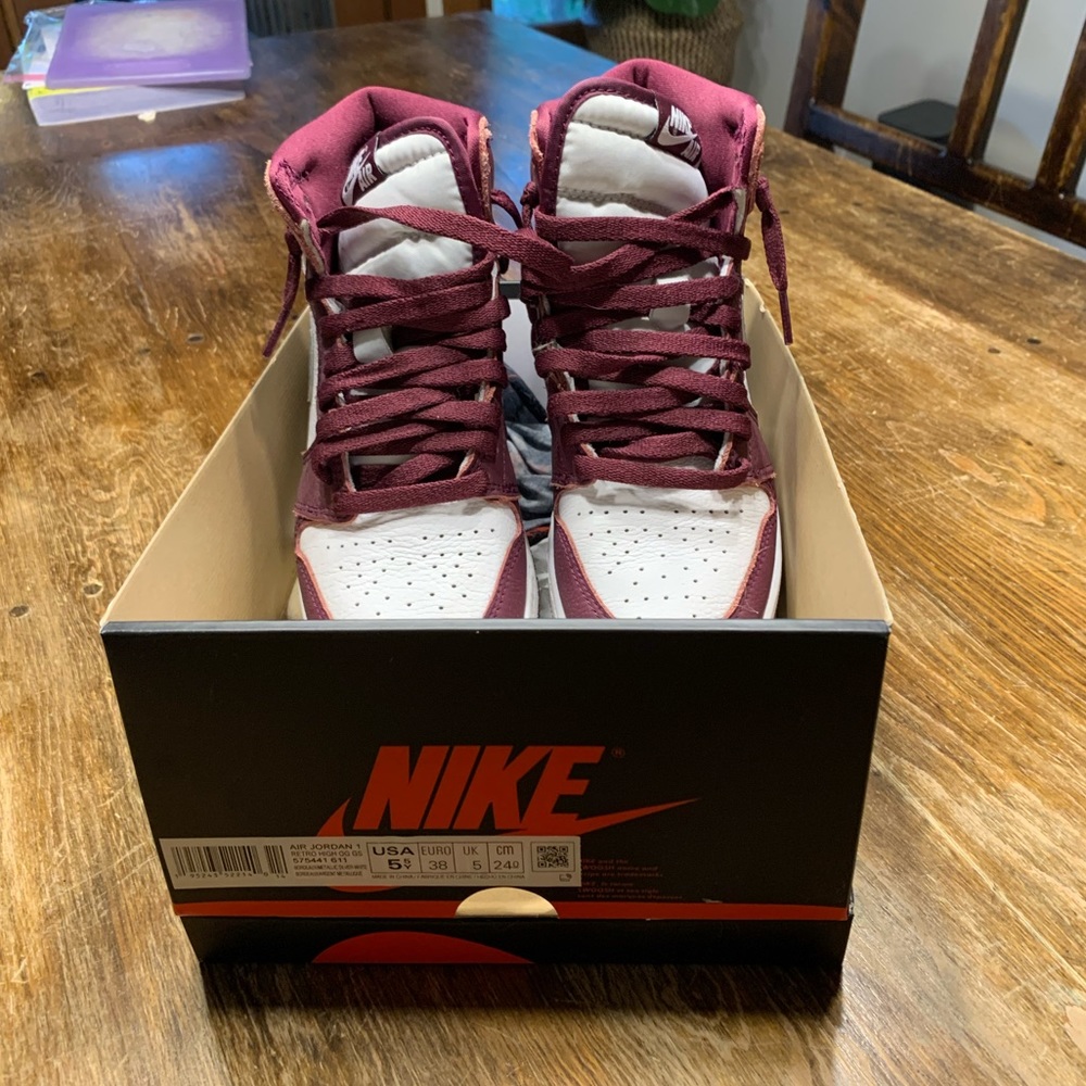 Nike air Jordan 1 retro Bordeaux/Silver/White